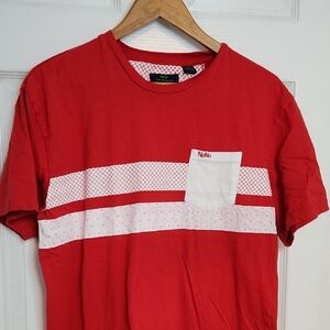NoNo Maldonado Red Soft T Shirt Size L Large With Pocket 100% Cotton